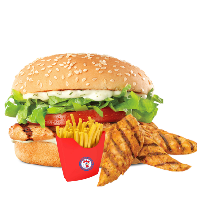 Peri Peri Burger 3 Pcs Peri Peri Wings Fries Chicken City Ealing